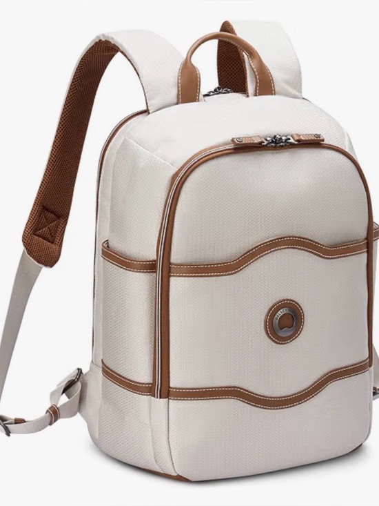 Delsey Paris Handbags - DELSEY Paris Chatelet Air 2.0 Laptop Backpack – Angora (White/ Cream)